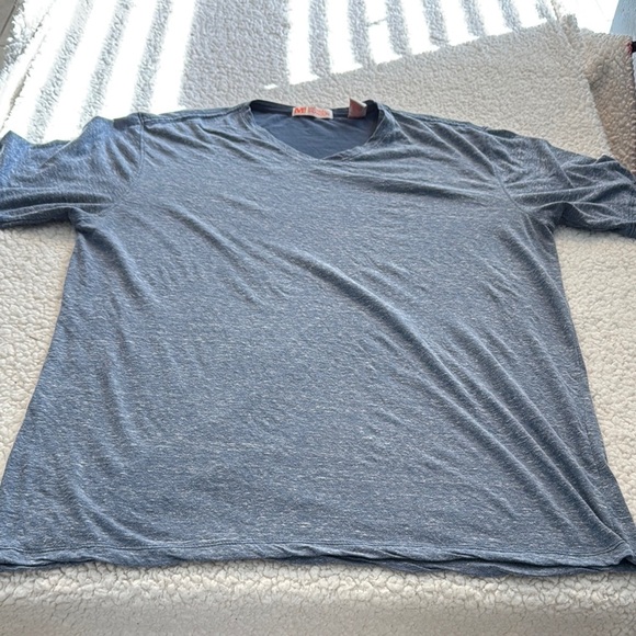 Michael Brandon Blue Long Sleeve Tee - Picture 1 of 3